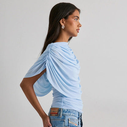 Mariene Scarf Draped Tee