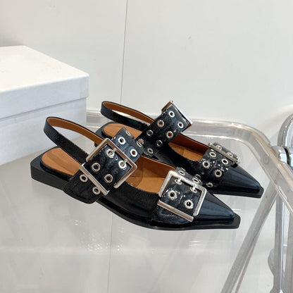 Chunky Buckle Ballerina