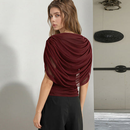 Mariene Scarf Draped Tee