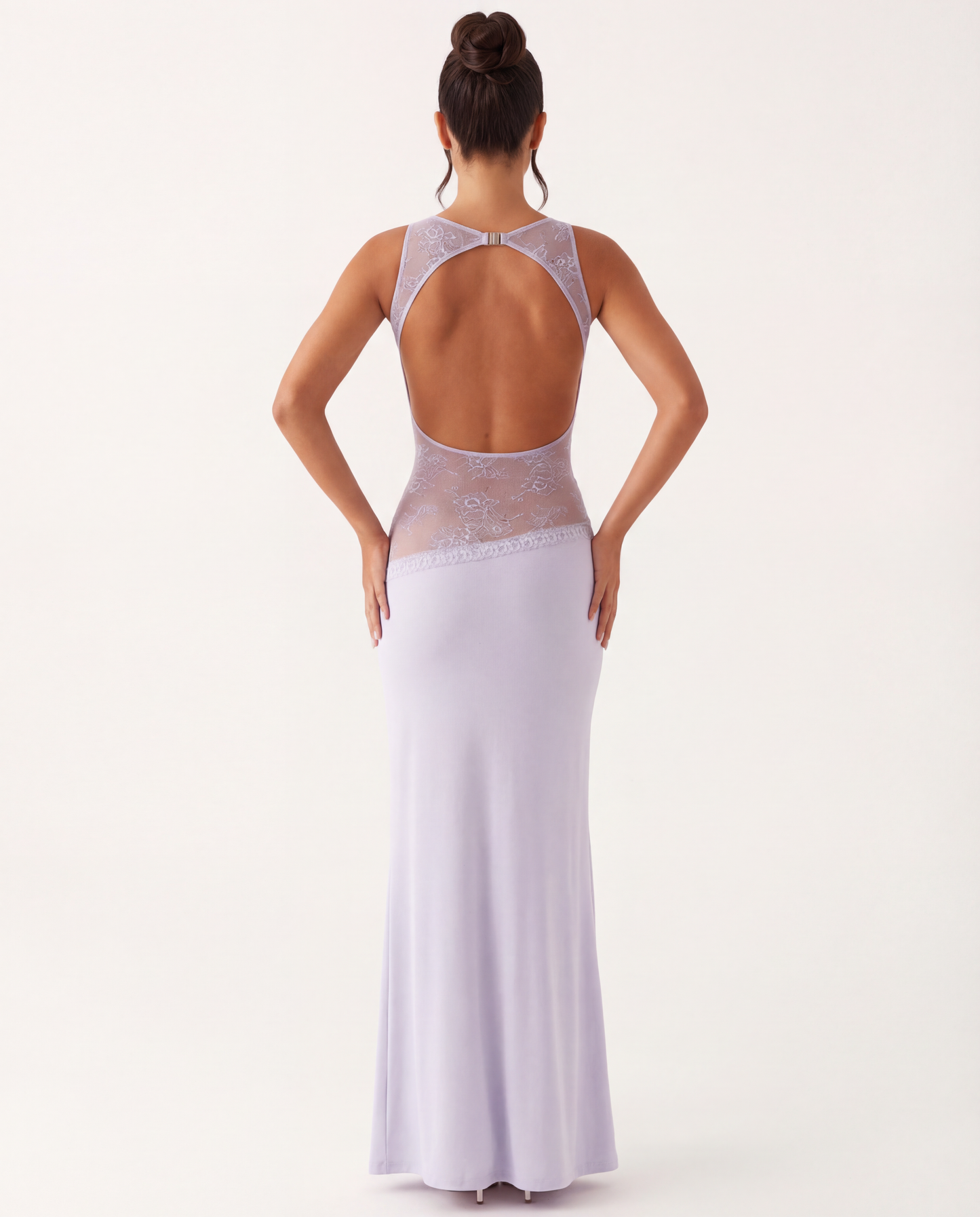 Palermo | Lace Waist Open Back Maxi Dress