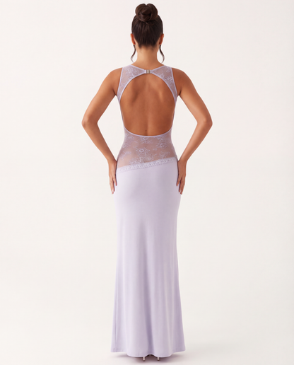 Palermo | Lace Waist Open Back Maxi Dress