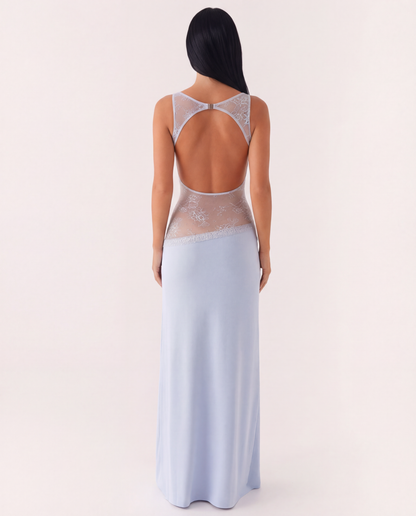 Palermo | Lace Waist Open Back Maxi Dress