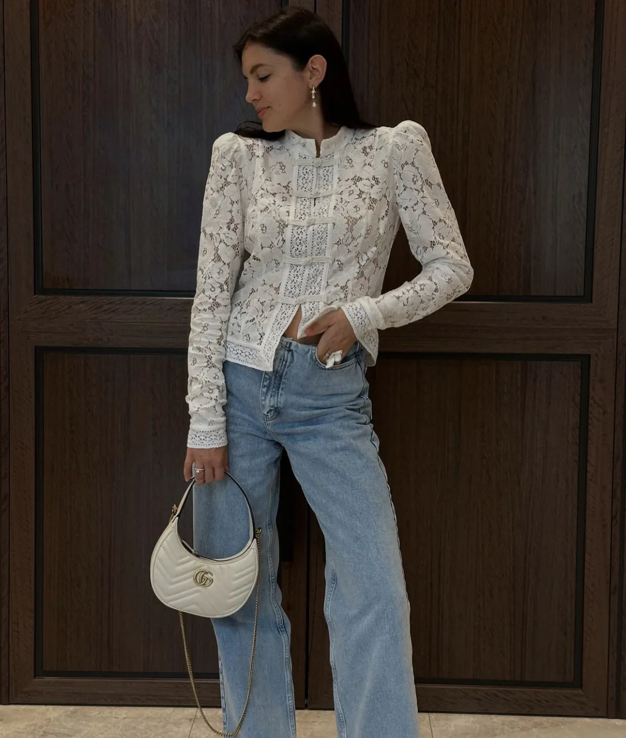 Fountaine Lace Blouse White
