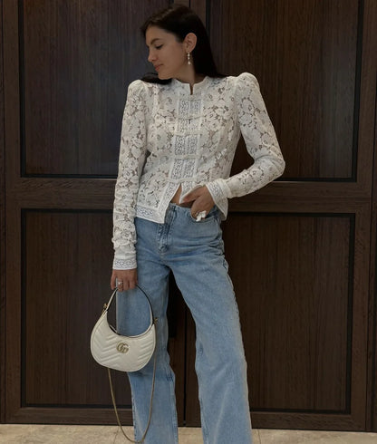 Fountaine Lace Blouse White
