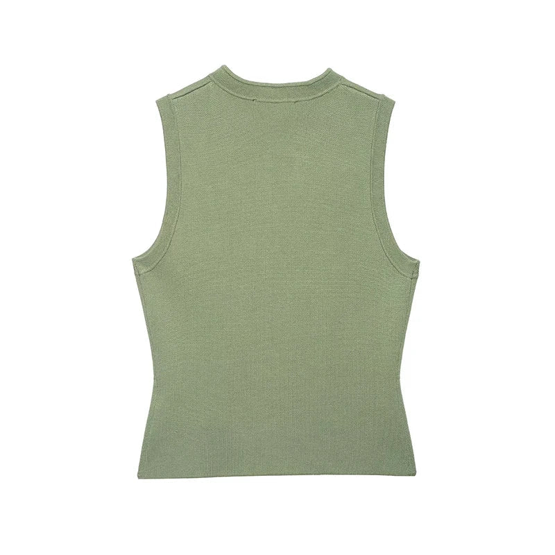 Irena Military Vest Blouse