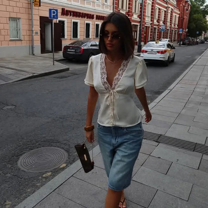 Addison Satin Blouse