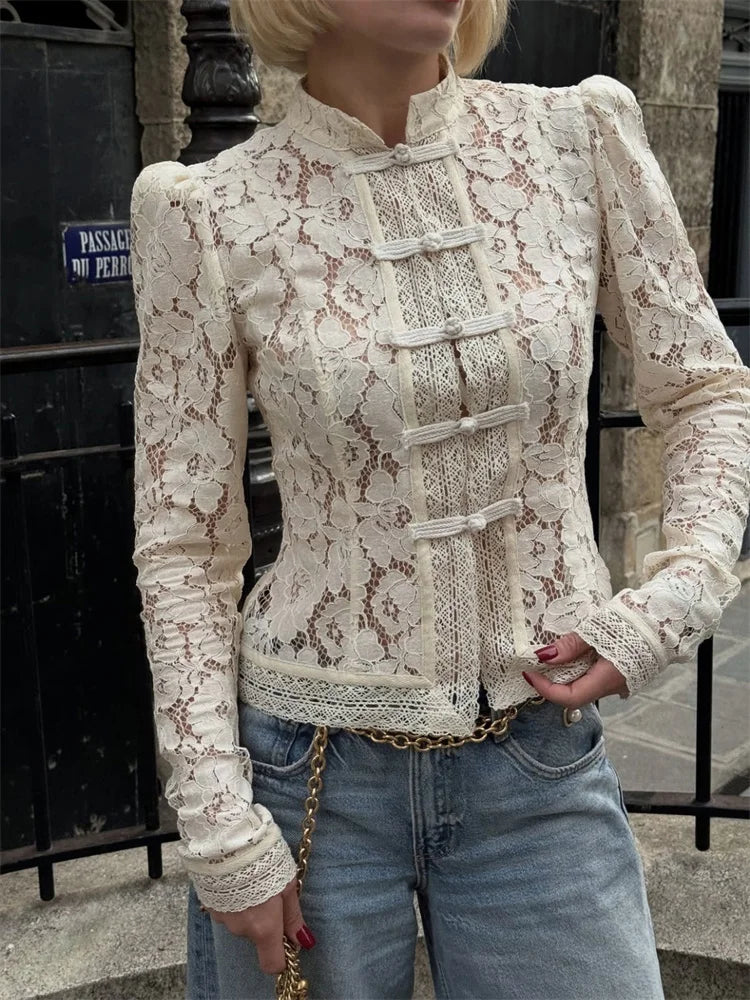 Fountaine Lace Blouse White