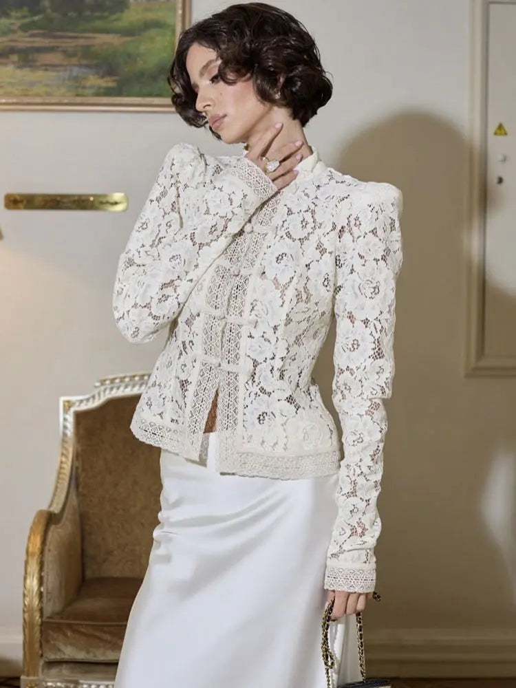 Fountaine Lace Blouse White