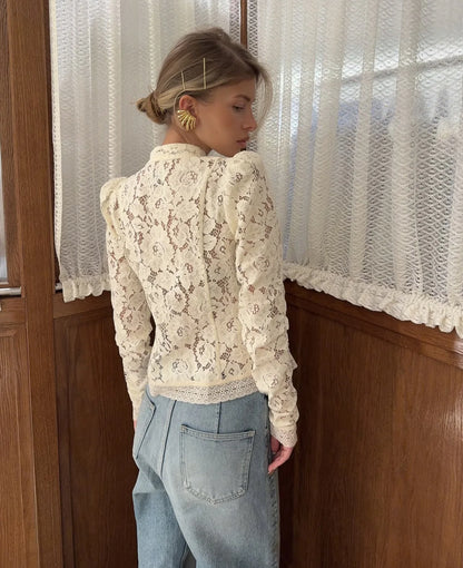 Fountaine Lace Blouse White