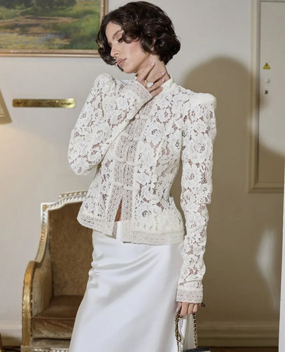 Fountaine Lace Blouse White