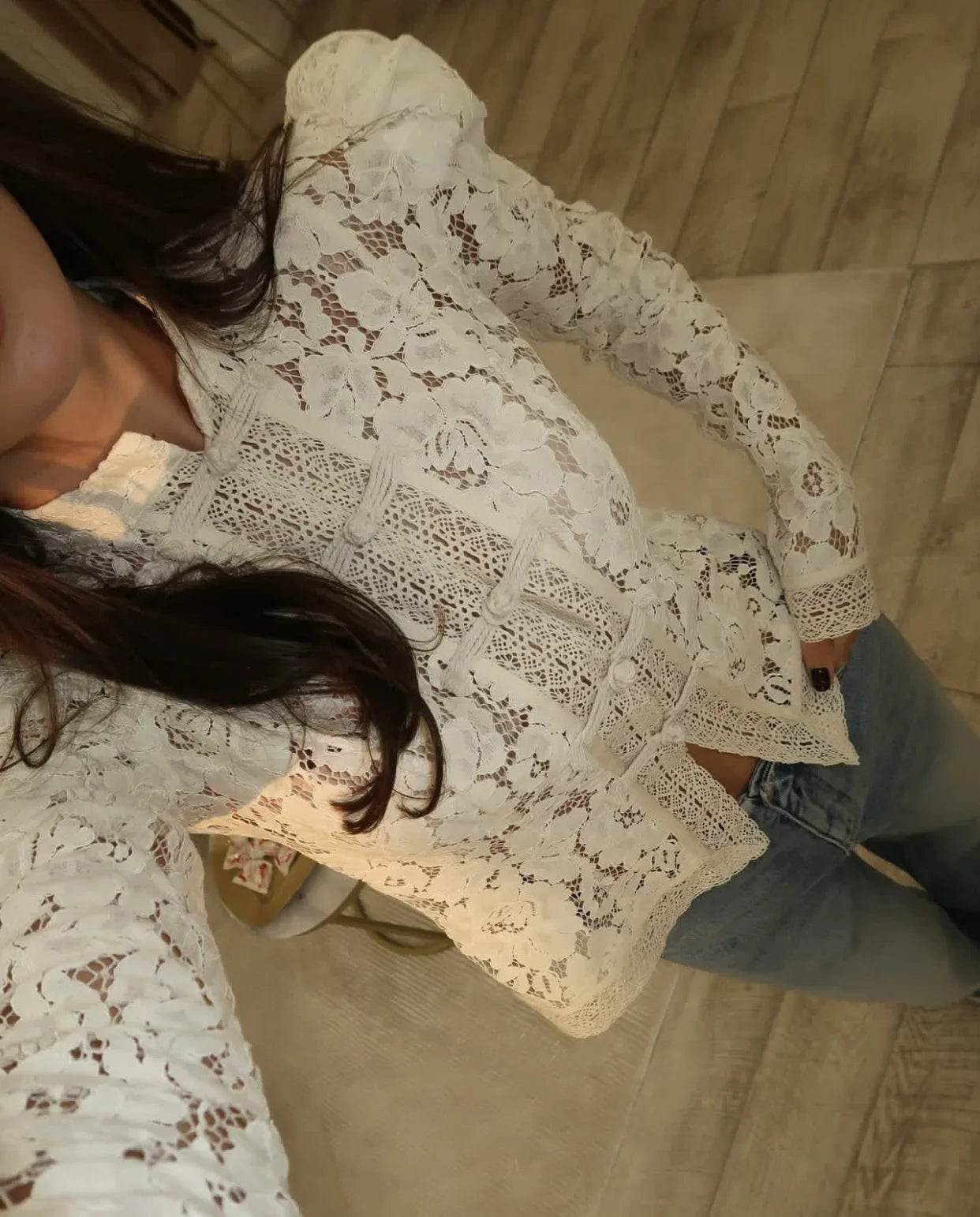 Fountaine Lace Blouse White