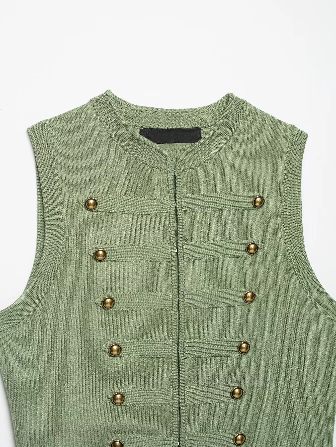 Irena Military Vest Blouse