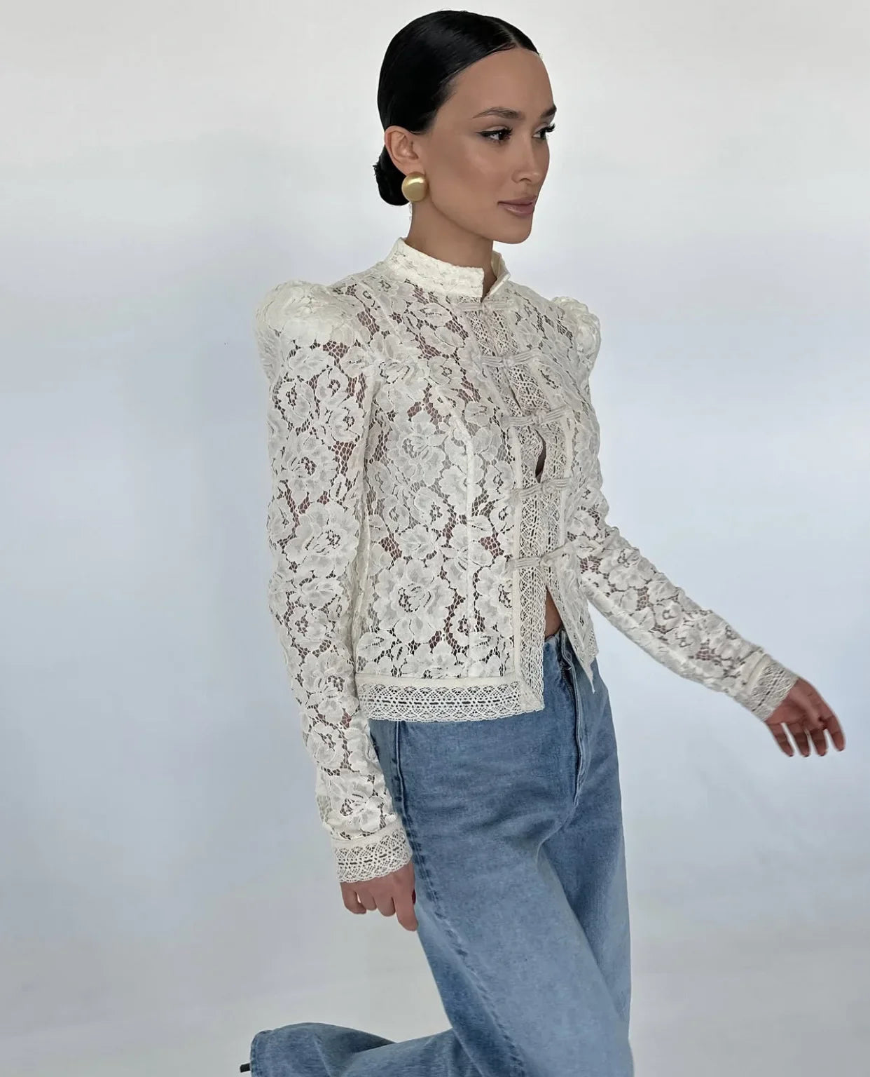 Fountaine Lace Blouse White