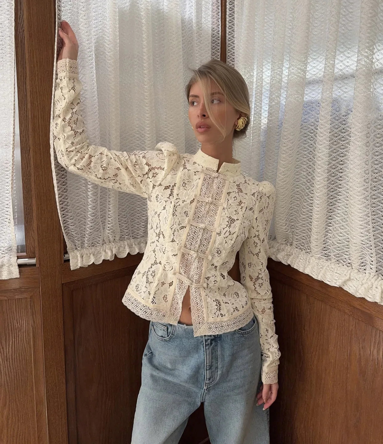 Fountaine Lace Blouse White