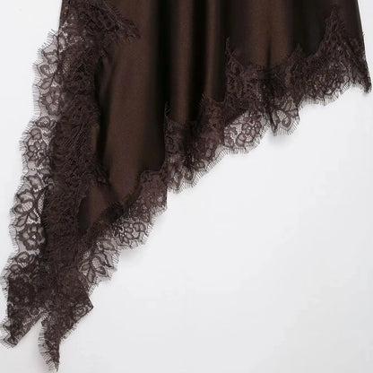Amaia Lace Satin Dress