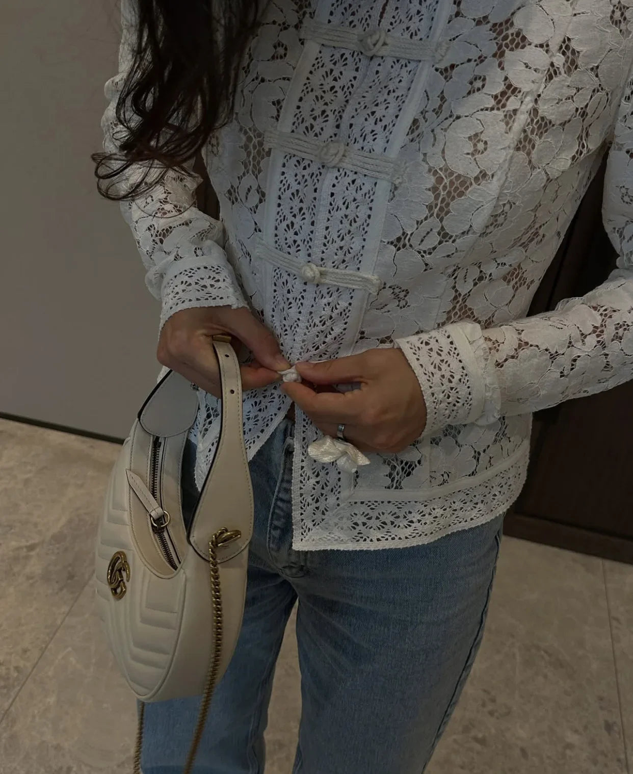 Fountaine Lace Blouse White