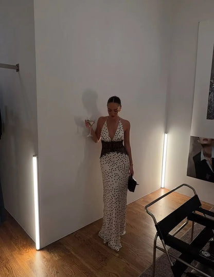 Melusa Polka Dot Maxi Dress