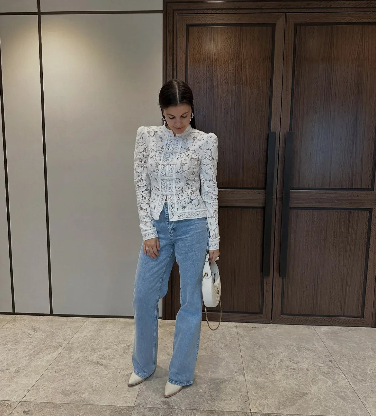 Fountaine Lace Blouse White
