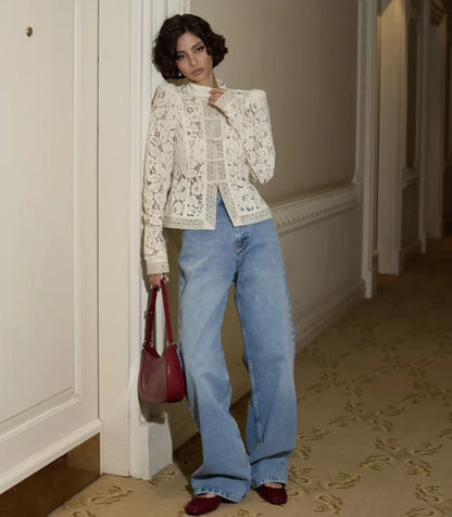 Fountaine Lace Blouse White