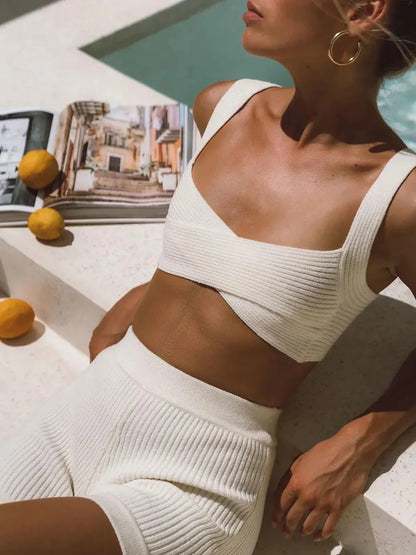 Sonez Ribbed Two Piece Set