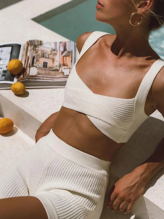 Sonez Ribbed Two Piece Set