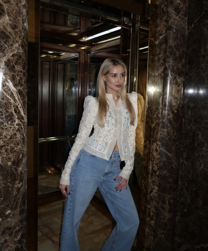 Fountaine Lace Blouse White