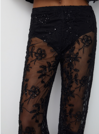 Eloise | Laced Flared Trousers