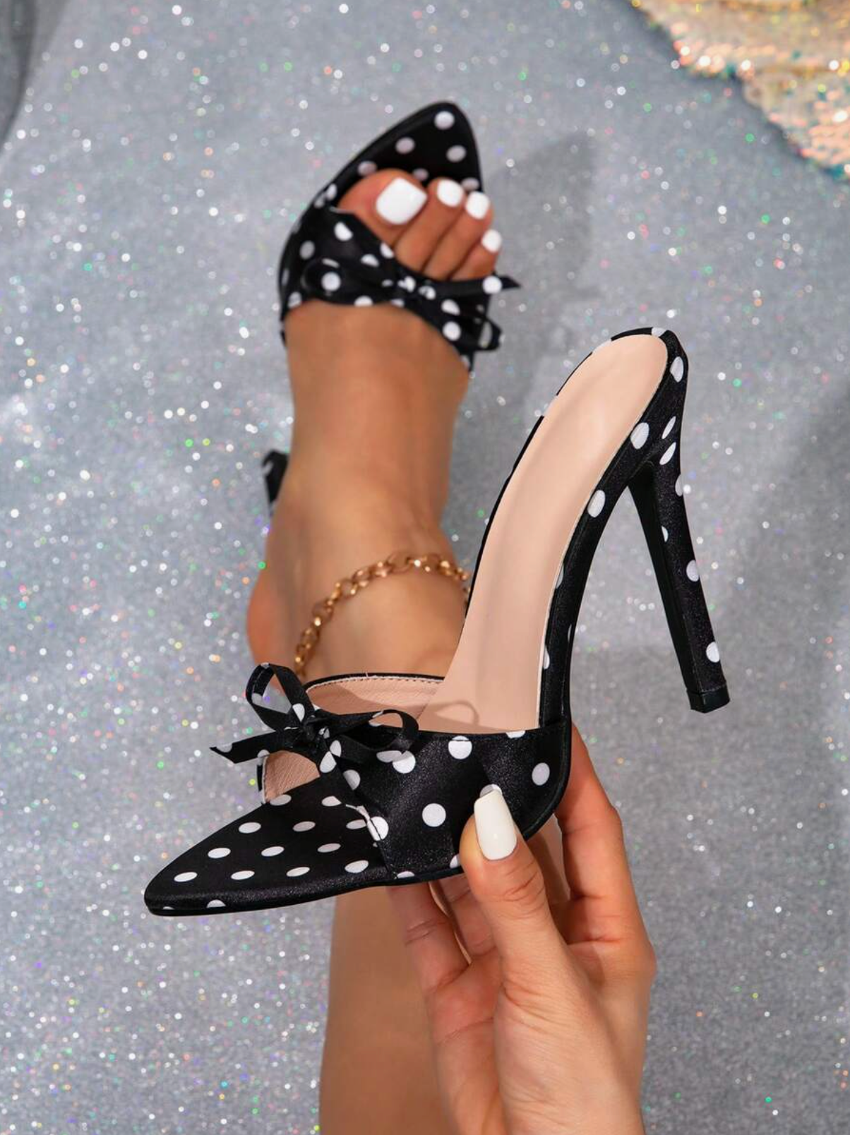 Lilly | Polka Dot Heels