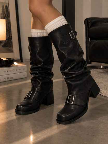 Milly | Slouch Buckle Boots