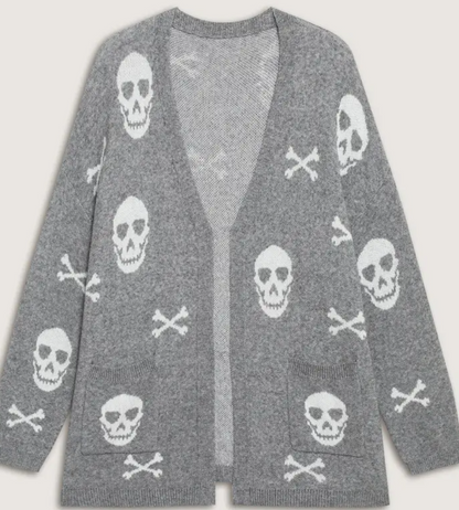 Knit Skull Cardigan