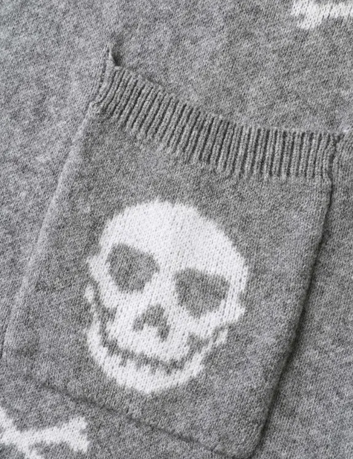 Knit Skull Cardigan