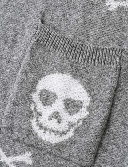 Knit Skull Cardigan