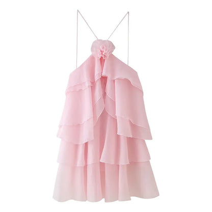Carmela Ruffle Mini Dress