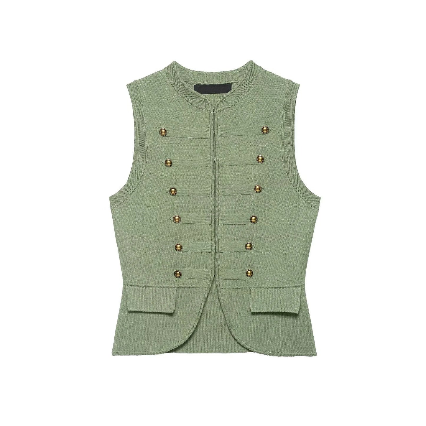 Irena Military Vest Blouse
