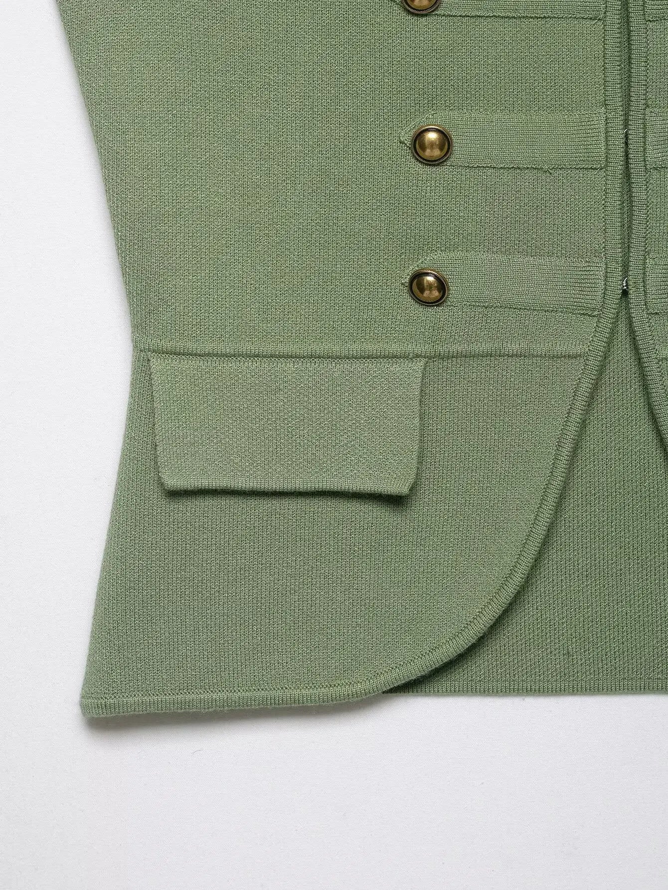 Irena Military Vest Blouse