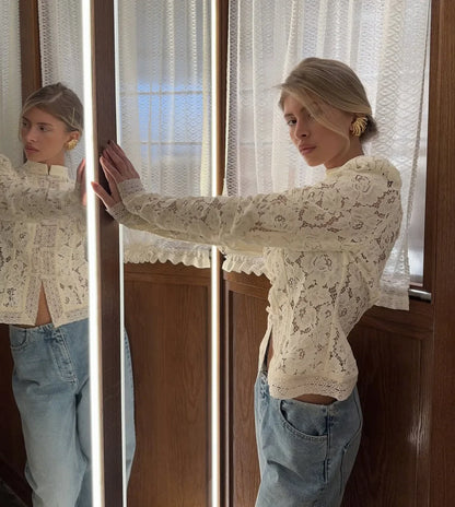 Fountaine Lace Blouse White