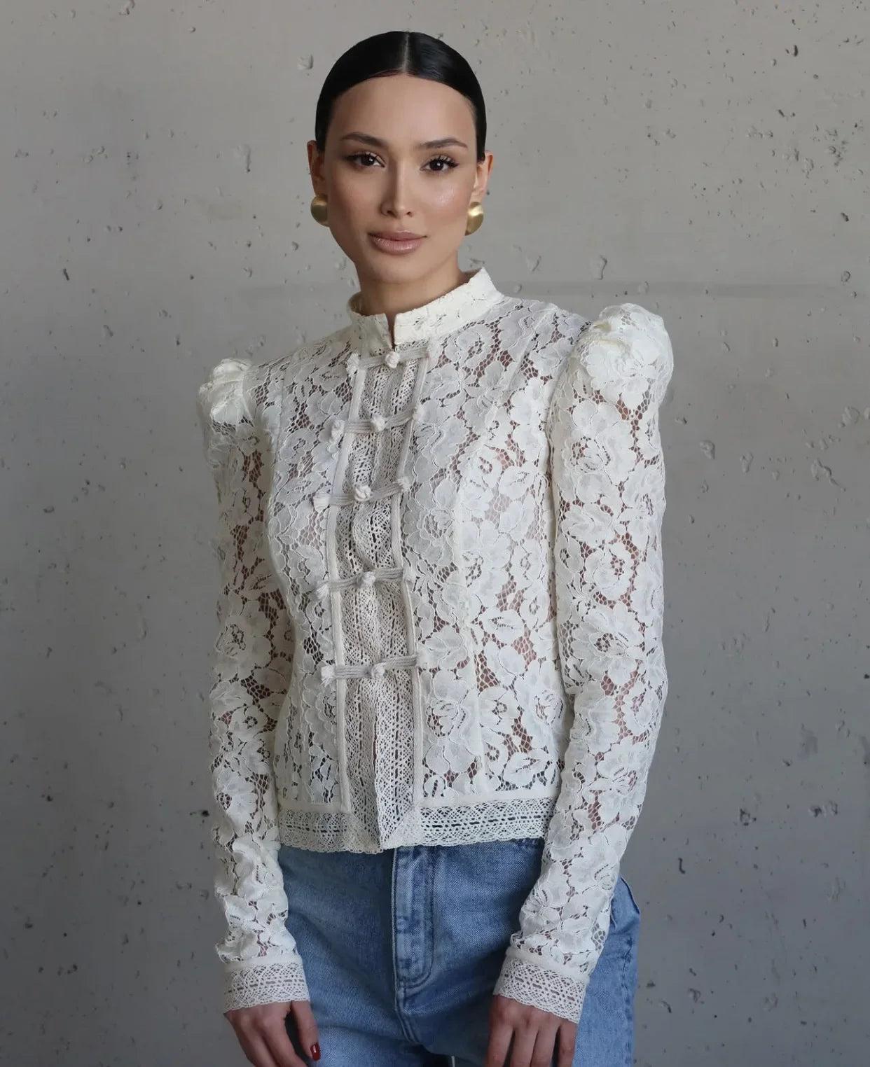 Fountaine Lace Blouse White