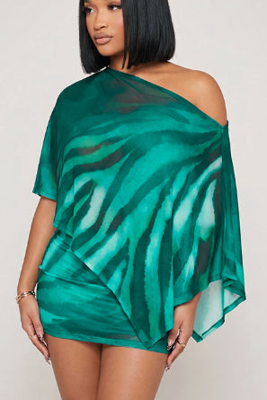 Serengeti | Shawl Top & Skirt Set