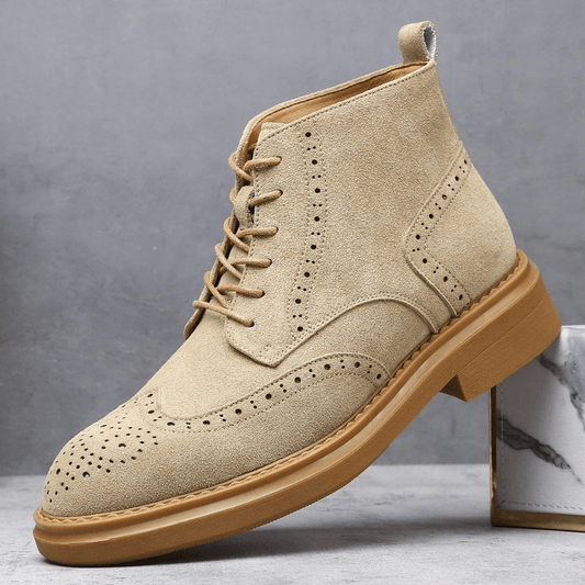 Aldgate Suede Brogue Boot
