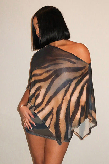 Serengeti | Shawl Top & Skirt Set