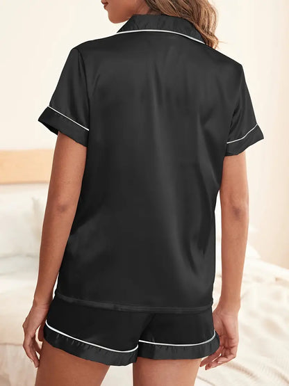Summer Satin Pajamas Set