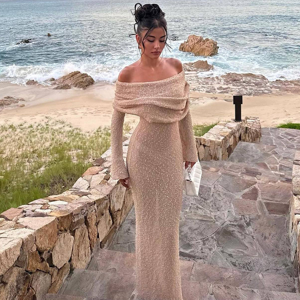 DivaElla™- Drop Shoulder Maxi Dress