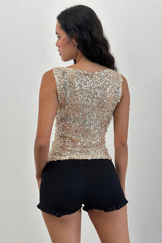 Lara Sequin Bodycon Tank