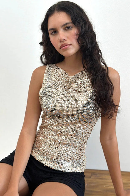 Lara Sequin Bodycon Tank
