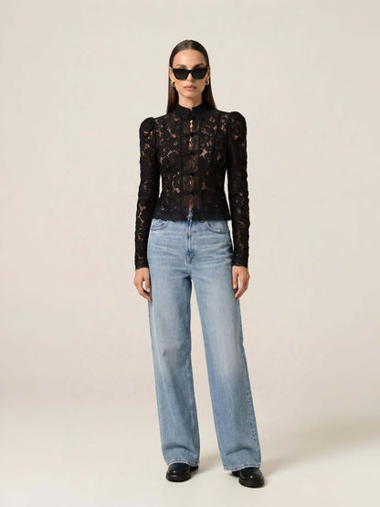 Fontaine Lace Blouse Black