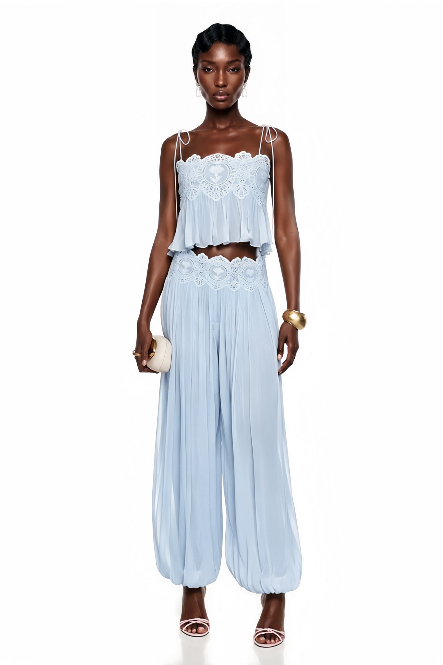 Kendall | Lace Chiffon Set