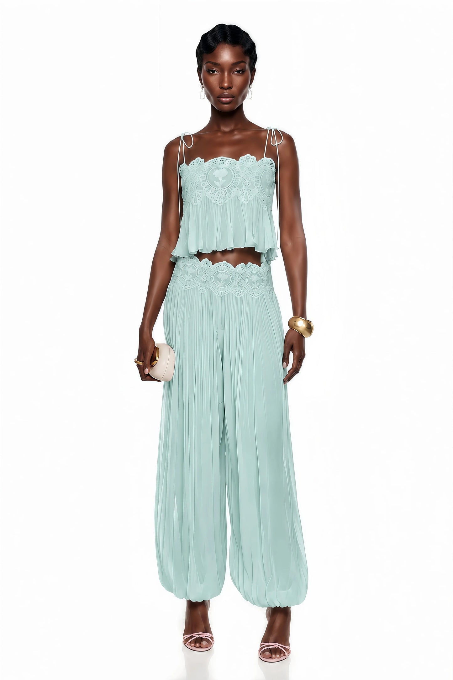 Kendall | Lace Chiffon Set