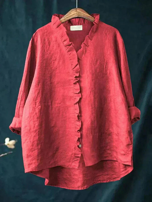 Genevieve Linen Blouse