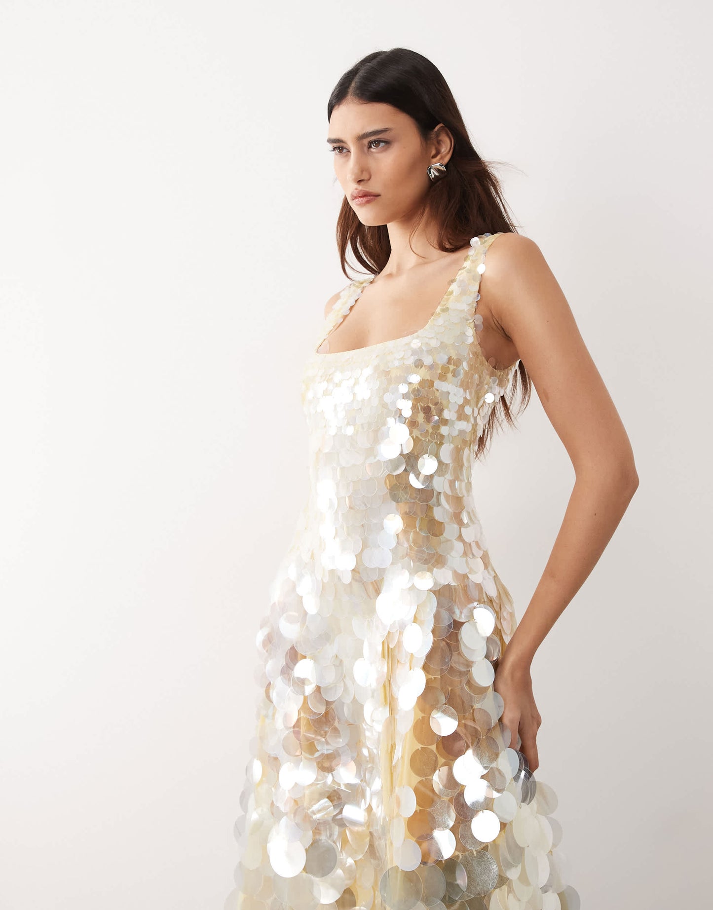 Sienna | Embellished Sequin Midi Dress