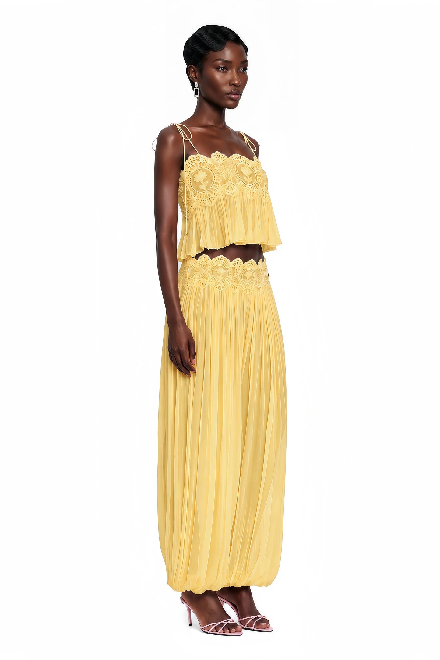 Kendall | Lace Chiffon Set